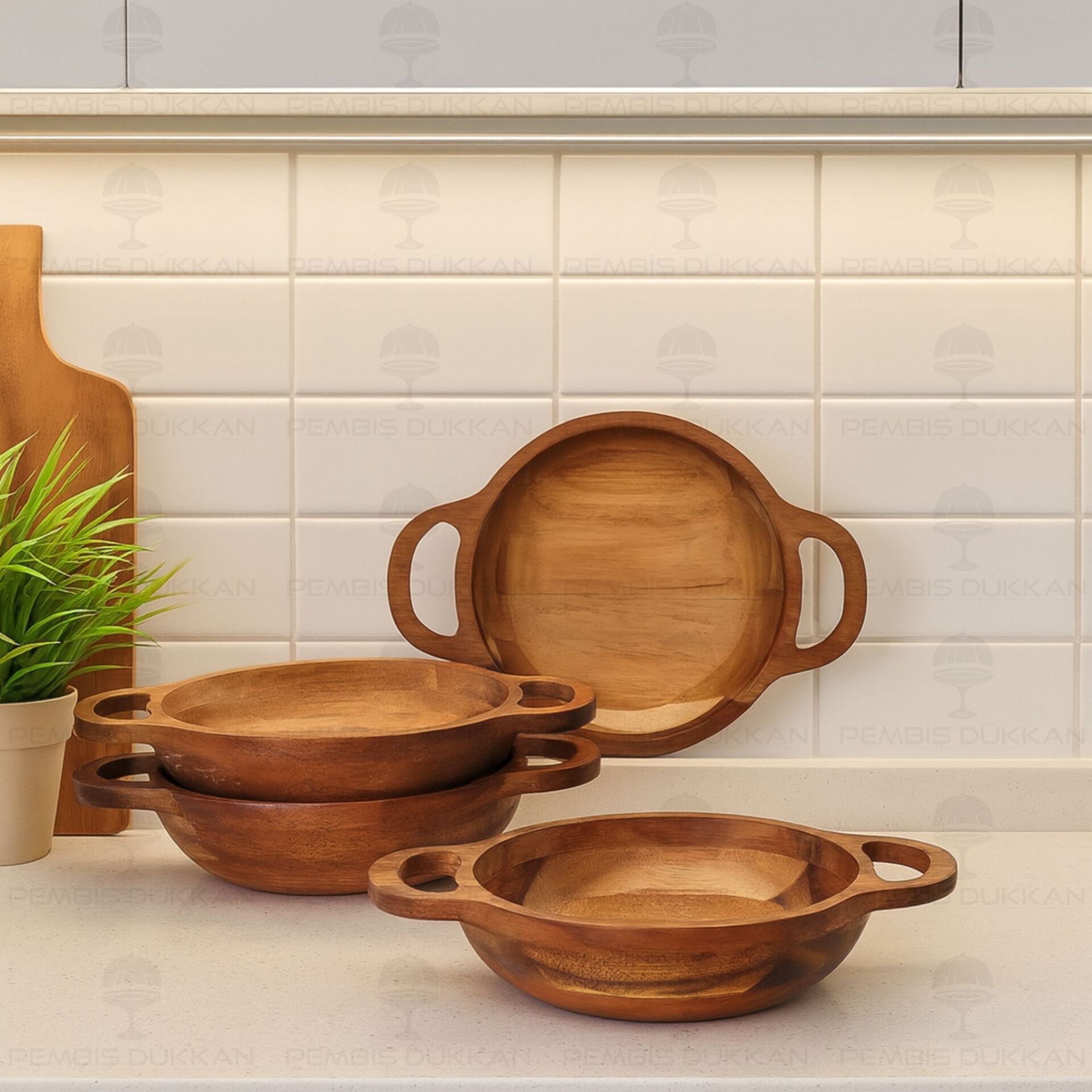 1 ADET AKASYA CARMEN KÜÇÜK BOY KULPLU KASE (7B199)