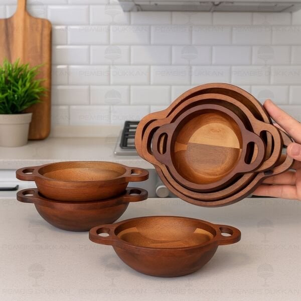 1 ADET AKASYA CARMEN KÜÇÜK BOY KULPLU KASE (7B199)