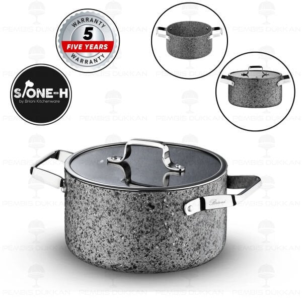 BRİONİ STONE-H 26 CM DERİN TENCERE