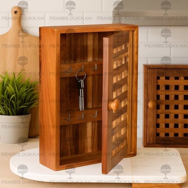 AKASYA DİKDÖRTGEN KAFES ANAHTARLIK (7B195)