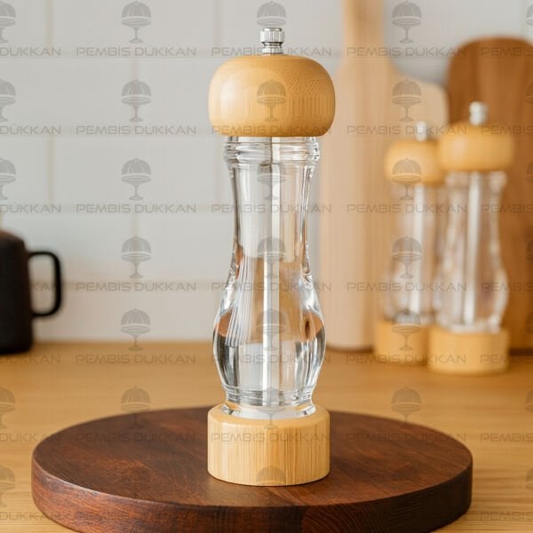 BAMBU AKRİLİK TUZ-KARABİBER DEĞİRMENİ BÜYÜK (76380)