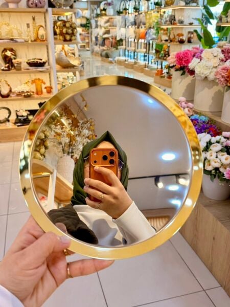 Tiamo 22cm Kahve Sunum Tepsisi Gold