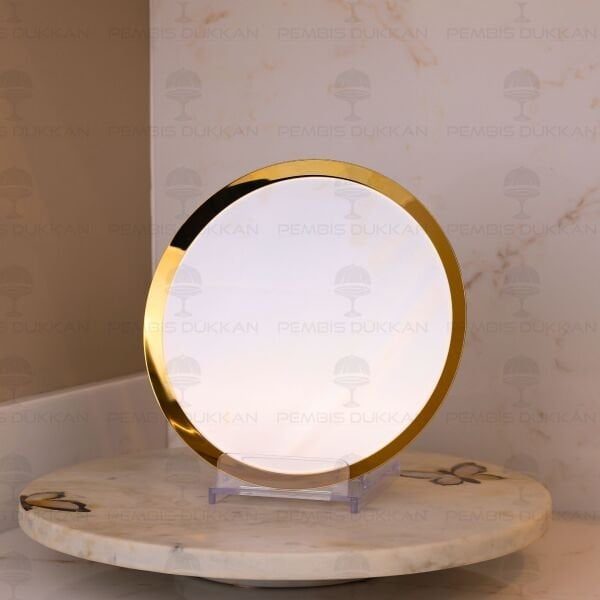 Tiamo 22cm Kahve Sunum Tepsisi Gold