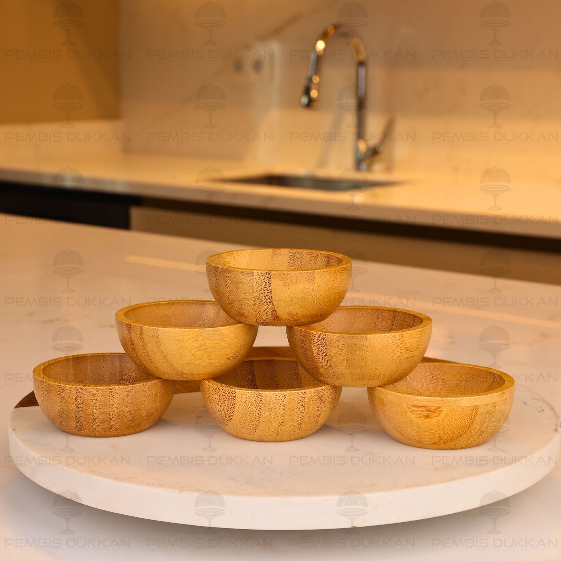 6LI MİNİ BAMBU LOKUMLUK & DRAJELİK