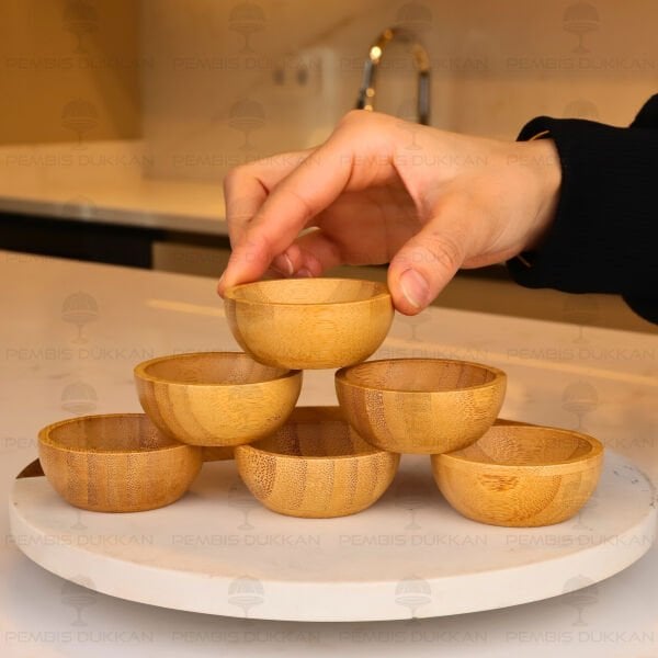 6LI MİNİ BAMBU LOKUMLUK & DRAJELİK