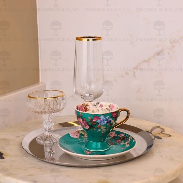 TİAMO 22CM KAHVE SUNUM TEPSİSİ