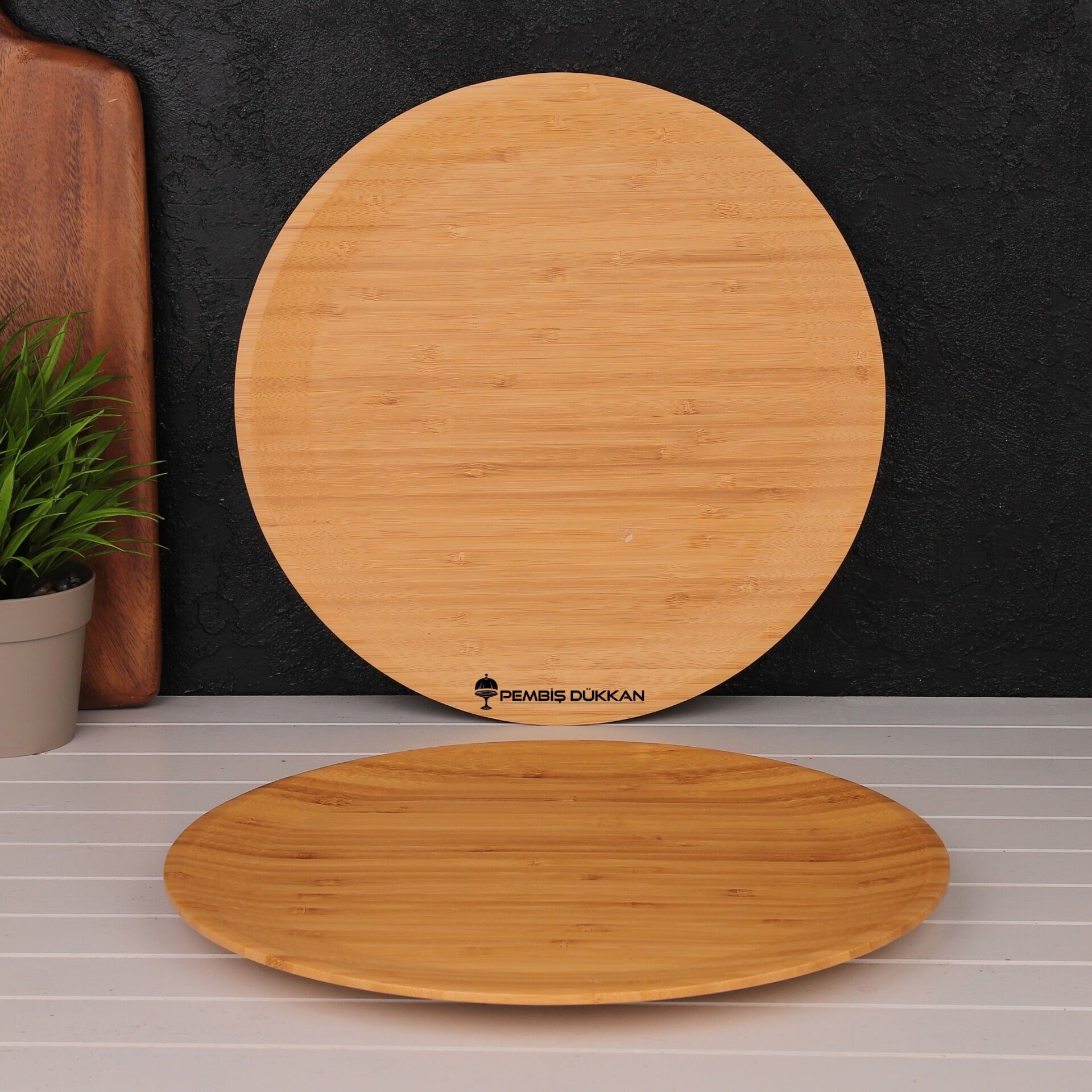 1 ADET MİEN 30 CM BAMBU SUNUM TABAK (7B219)
