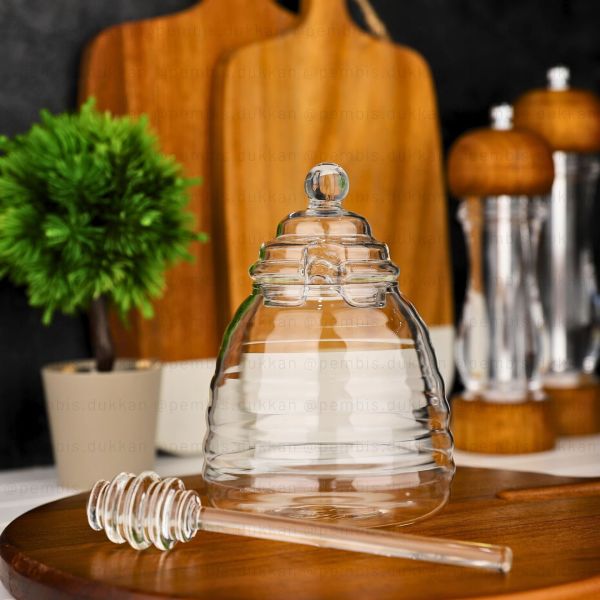 ARI KOVANI MODEL BAL KAŞIKLI CAM BAL KAVANOZU