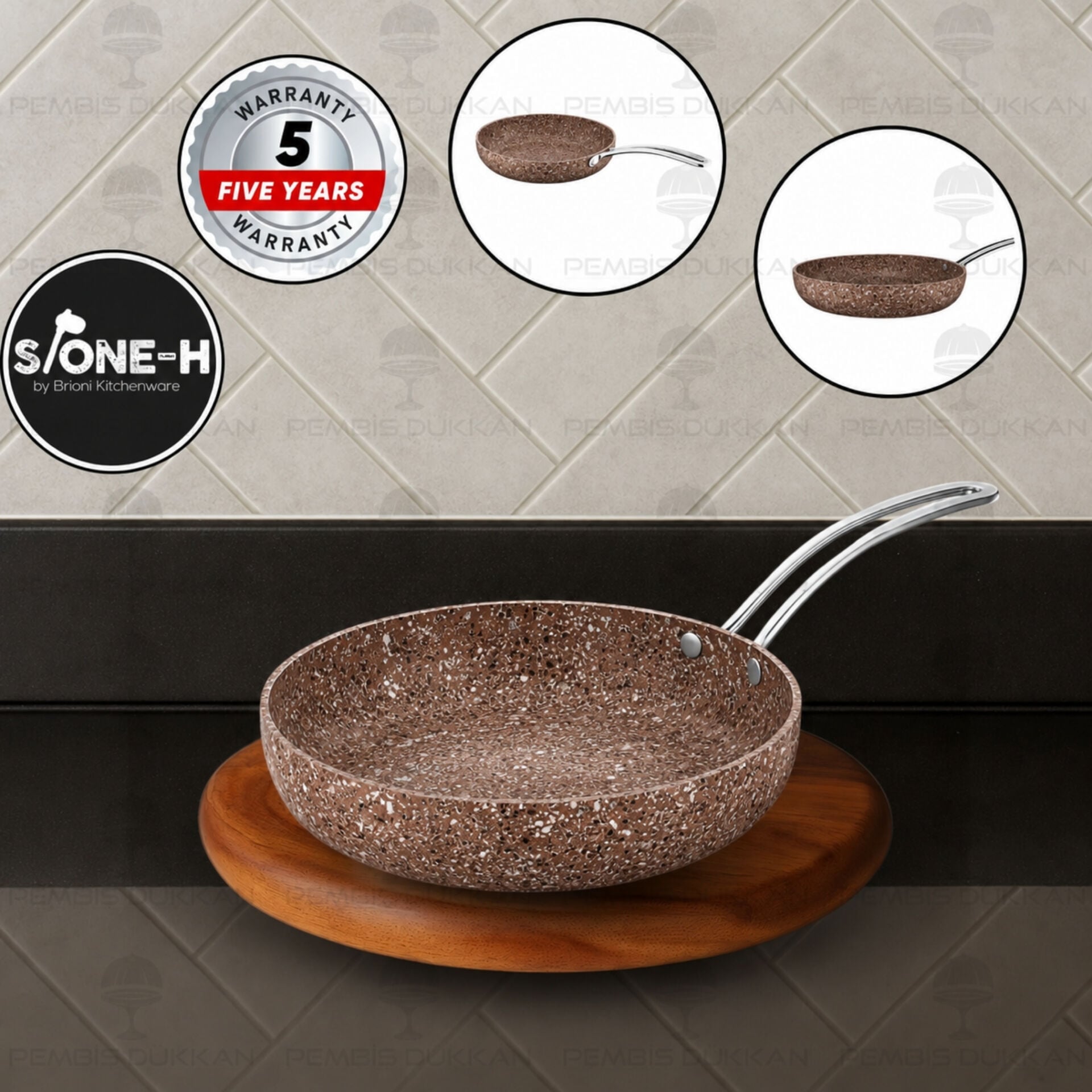 Brioni Stone-Age Terra 26 Cm Tava