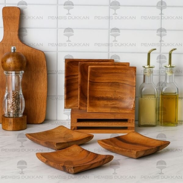 1 ADET FİLİPİN AKASYA KARE BASIK KASE (AKS117)