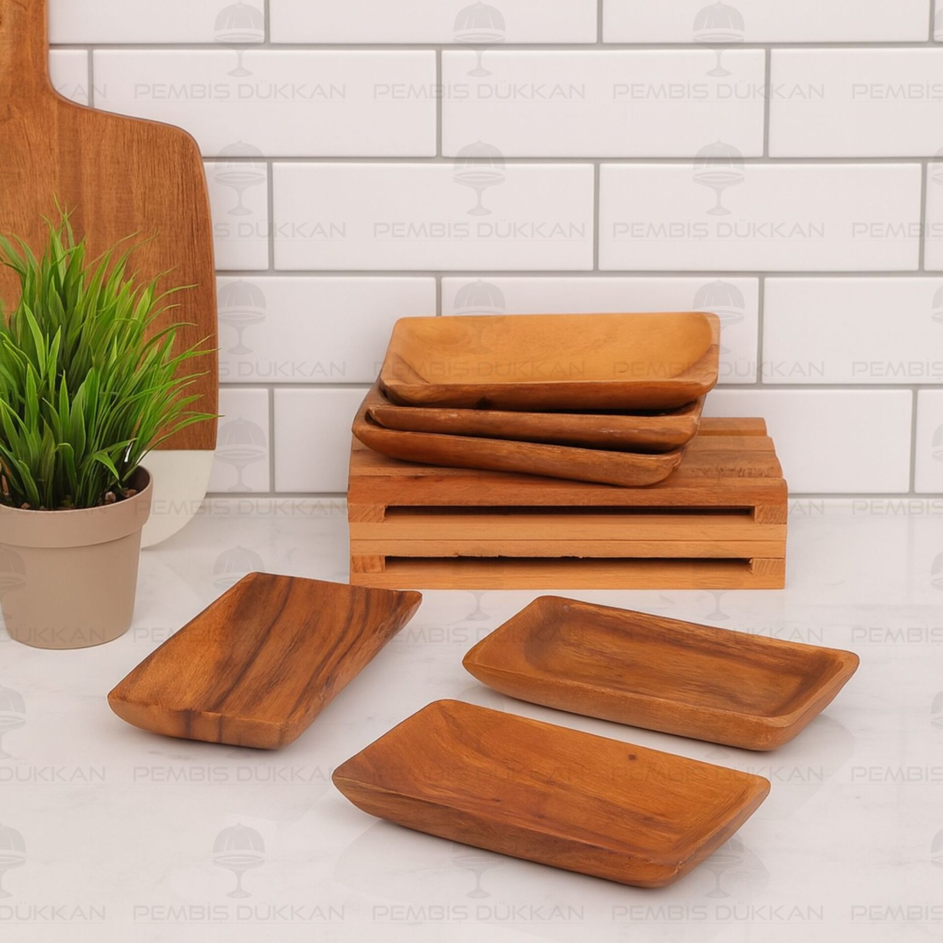 1 ADET FİLİPİN AKASYASI DİKDÖRTGEN ÇEREZLİK & KAYIK (AKS118)