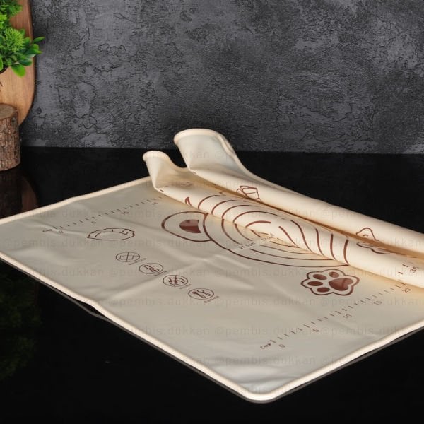 BÜYÜK BOY SİLİKON HAMUR MATI 35X55CM (727)