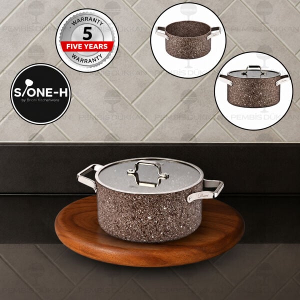 Brioni Stone-Age Terra 20 Cm Derin Tencere