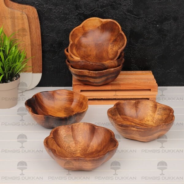 1 ADET FİLİPİN AKASYA ÇİÇEK DERİN KASE (AKS129)