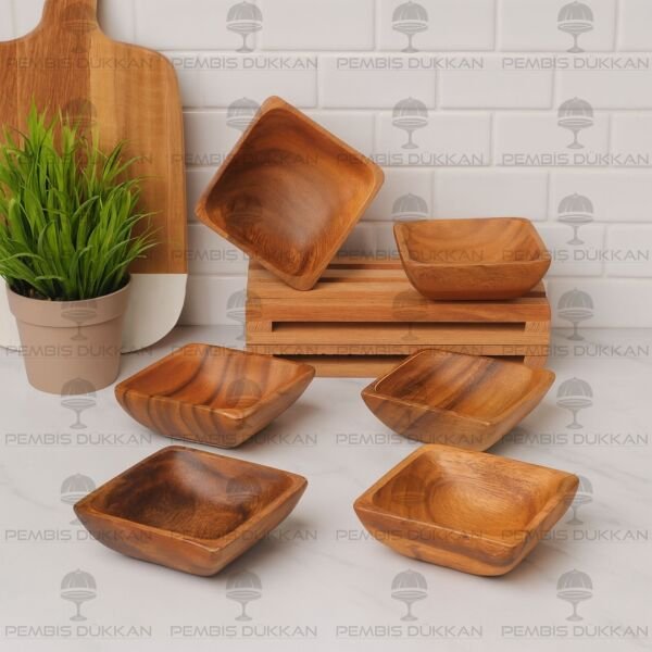 1 ADET FİLİPİN AKASYA KARE KÜÇÜK DERİN KASE (AKS131)