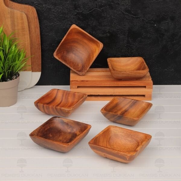 1 ADET FİLİPİN AKASYASI KARE DERİN ÇEREZLİK & KASE (AKS131)