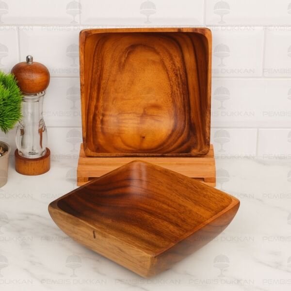 1 ADET FİLİPİN AKASYASI KARE DERİN MISIR - CİPS & SALATA SERVİS, KASE (AKS132)