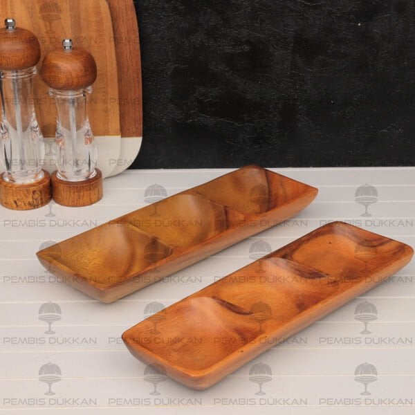 1 ADET FİLİPİN AKASYA 3 BÖLMELİ ÇEREZLİK BÜYÜK (AKS127)