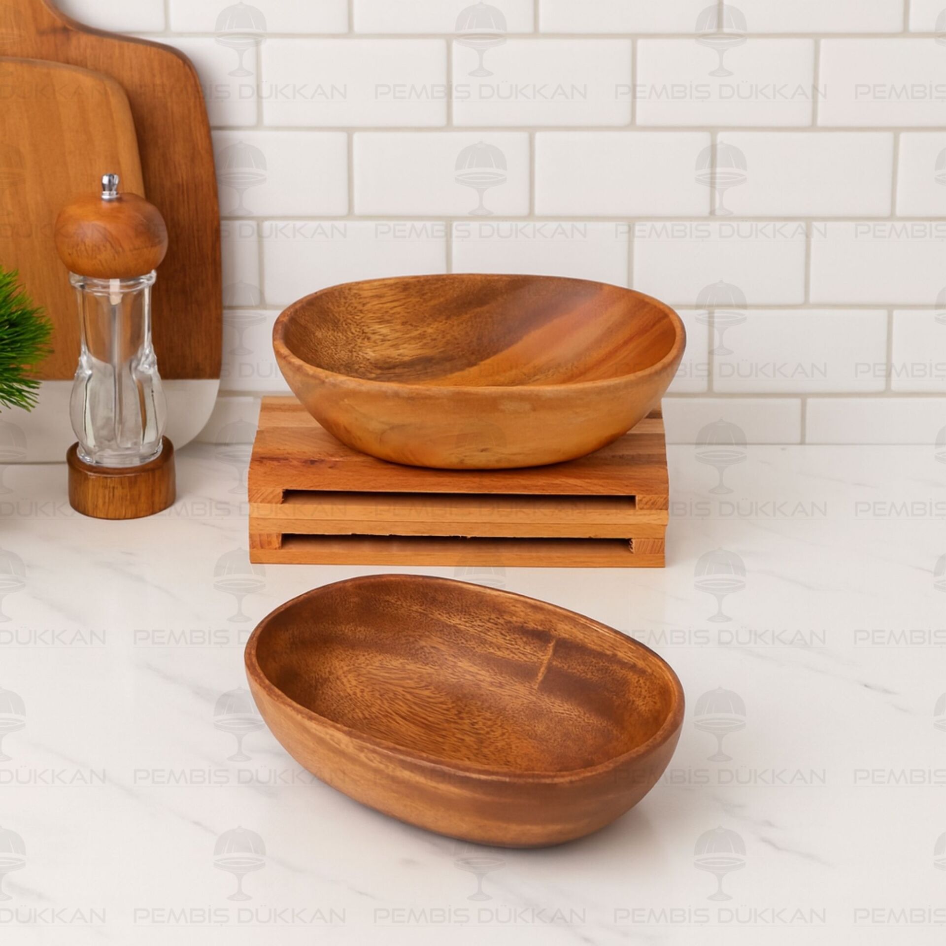 1 ADET FİLİPİN AKASYASI OVAL DERİN MISIR - CİPS & SALATA SERVİS, KASE (AKS122)