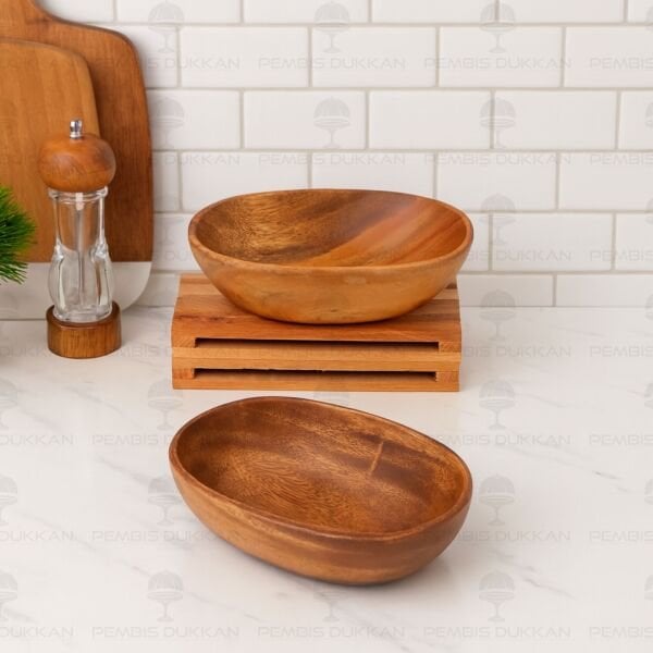 1 ADET FİLİPİN AKASYASI OVAL DERİN MISIR - CİPS & SALATA SERVİS, KASE (AKS122)