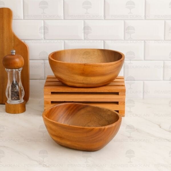 1 ADET FİLİPİN AKASYASI OVAL DERİN MISIR - CİPS & SALATA KASE (AKS137)