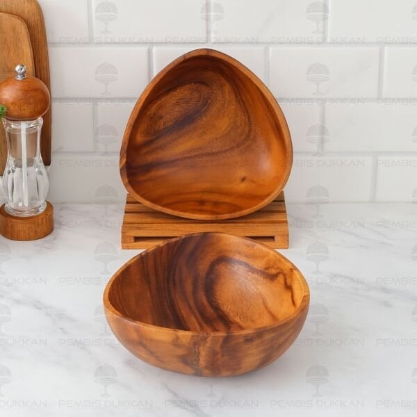 1 ADET FİLİPİN AKASYASI TRİANGLE DERİN MISIR - CİPS & SALATA SERVİS, KASE (AKS109)