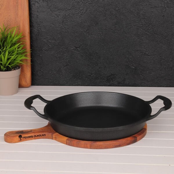 BRİONİ DİAMOND 24 CM AHŞAP ALTLIKLI SAHAN