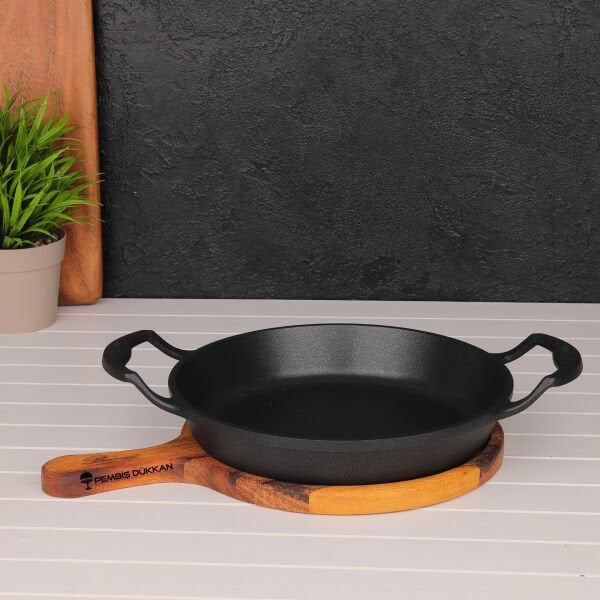 BRİONİ DİAMOND 22 CM AHŞAP ALTLIKLI SAHAN