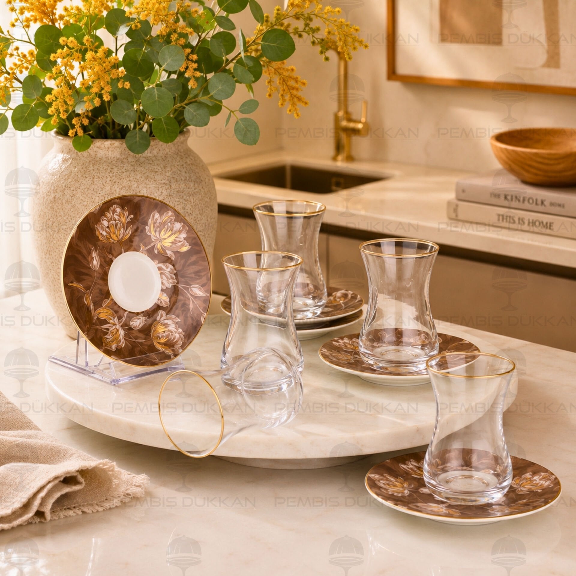 CANSAV 6 KİŞİLİK 12 PARÇA ÇAY SET