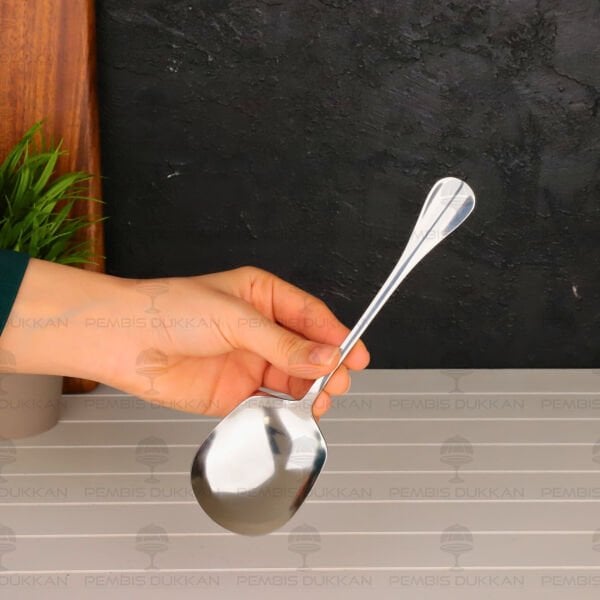 İVY ÇELİK SERVİS KAŞIĞI KÜÇÜK BOY (KSK112)