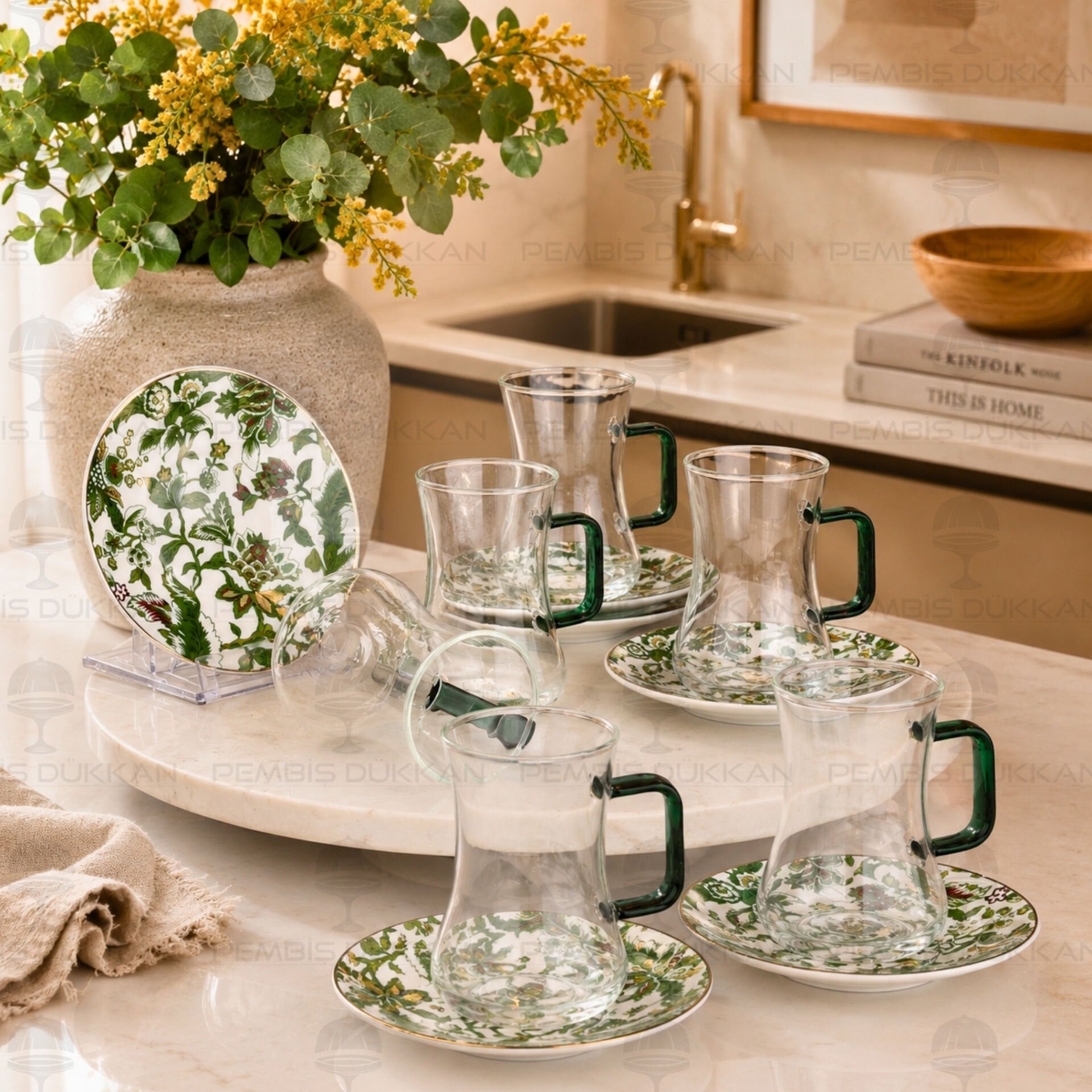 WİLLOW 6 KİŞİLİK 12 PARÇA ÇAY SET