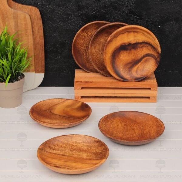 1 ADET FİLİPİN AKASYASI YUVARLAK DÜZ KAHVALTILIK KASE & TABAK (AKS100)