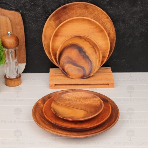 1 ADET FİLİPİN AKASYASI YUVARLAK DÜZ KAHVALTILIK KASE & TABAK (AKS100)