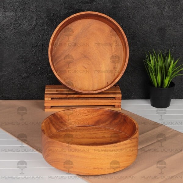 1 ADET FİLİPİN AKASYA YUVARLAK DÜZ KASE ORTA (AKS124)