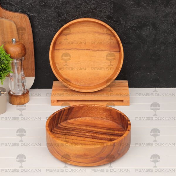 1 ADET FİLİPİN AKASYA YUVARLAK DÜZ KASE ORTA (AKS124)