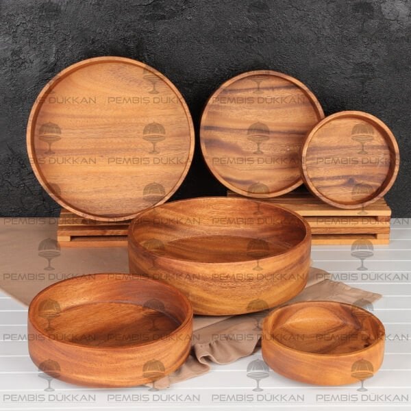 1 ADET FİLİPİN AKASYA YUVARLAK DÜZ KASE ORTA (AKS124)