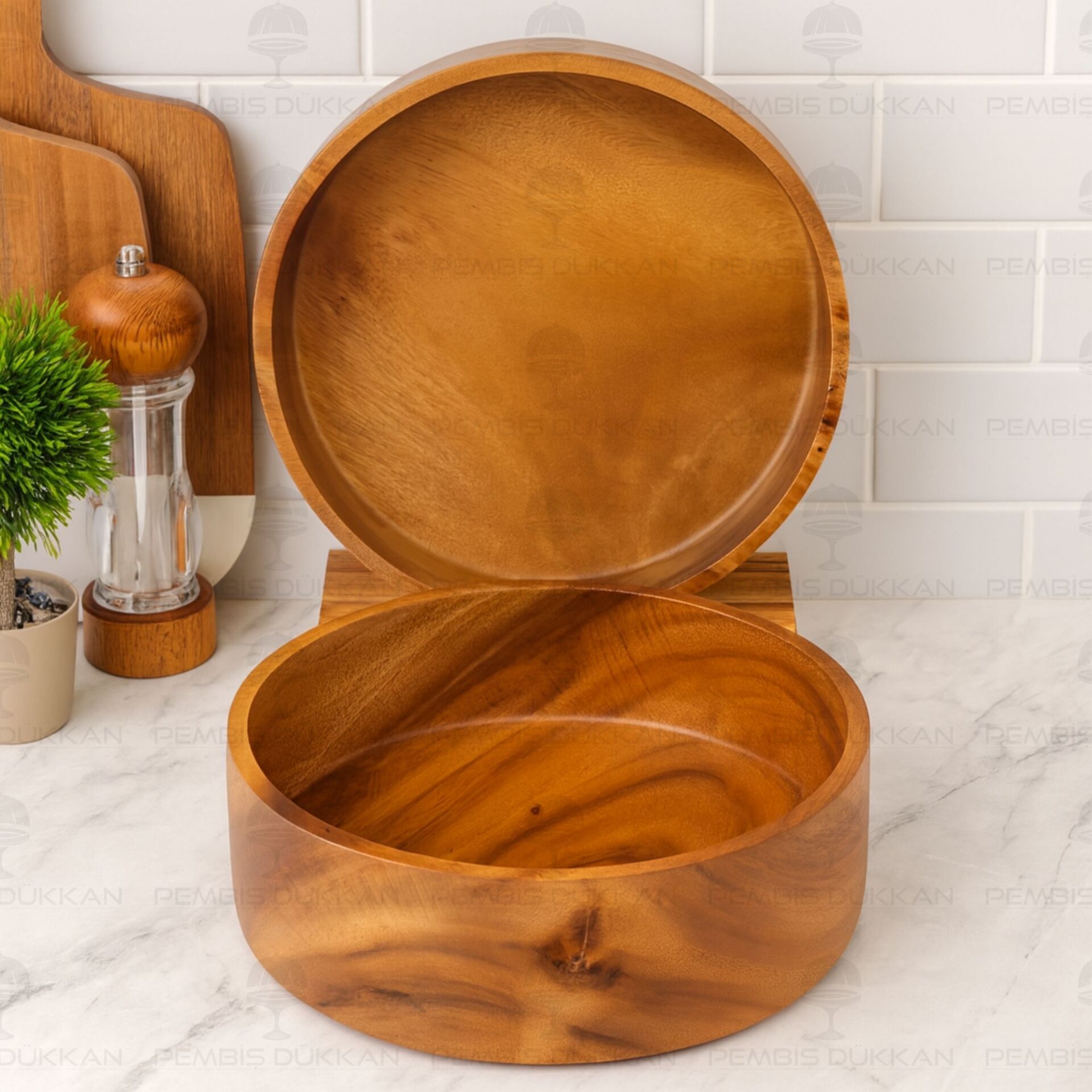 1 ADET FİLİPİN AKASYASI YUVARLAK DERİN SALATA SERVİS & MEYVELİK, KASE (AKS125)