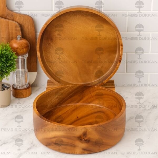 1 ADET FİLİPİN AKASYA YUVARLAK DÜZ KASE BÜYÜK (AKS125)