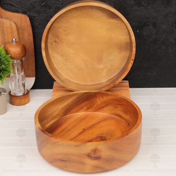 1 ADET FİLİPİN AKASYASI YUVARLAK DERİN SALATA SERVİS & MEYVELİK, KASE (AKS125)