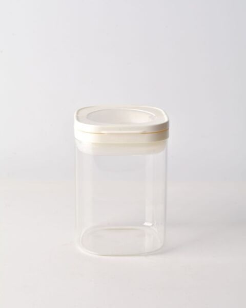 BEYAZ KARE TESORA 900ML VAKUM KAPAK CAM KAVANOZ (88502)