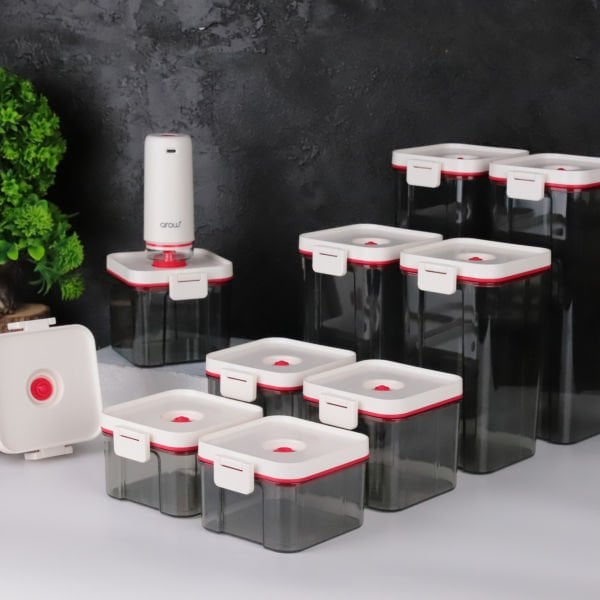 SUNN VAKUM CİHAZLI, ERZAK SAKLAMA KABI & KAVANOZ SET