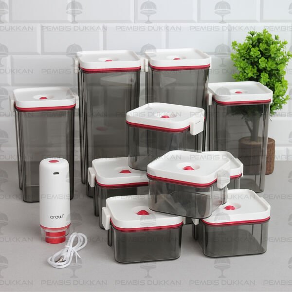 SUNN 10 PARÇA VAKUMLU SAKLAMA KABI SET