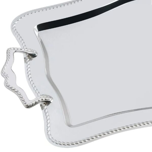 NEHİR ZİNCİR SADE ÇELİK ÇAY TEPSİSİ