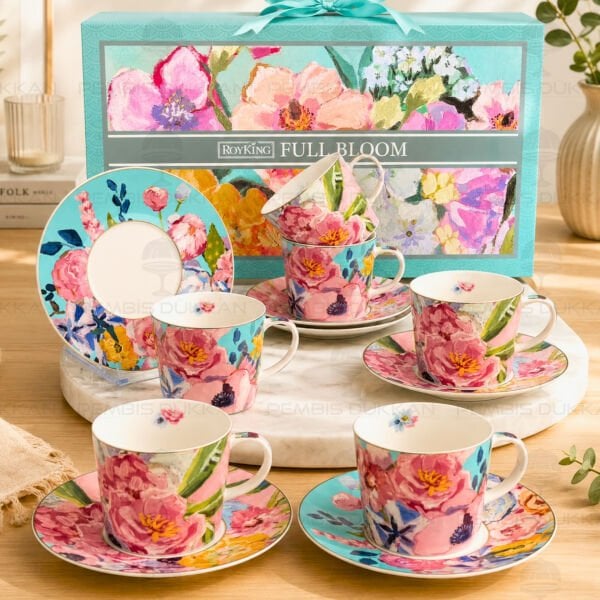 FULL BLOOM 6 KİŞİLİK ÇAY FİNCAN TAKIMI