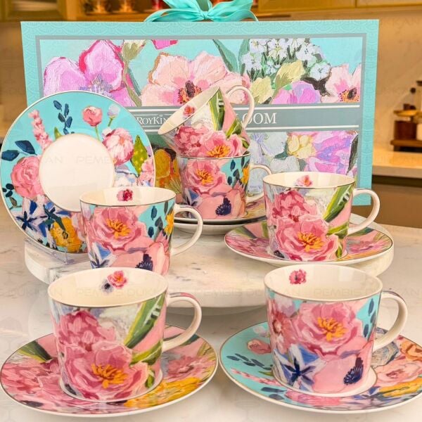 Full Bloom 6 Kişilik Çay Fincan Takımı