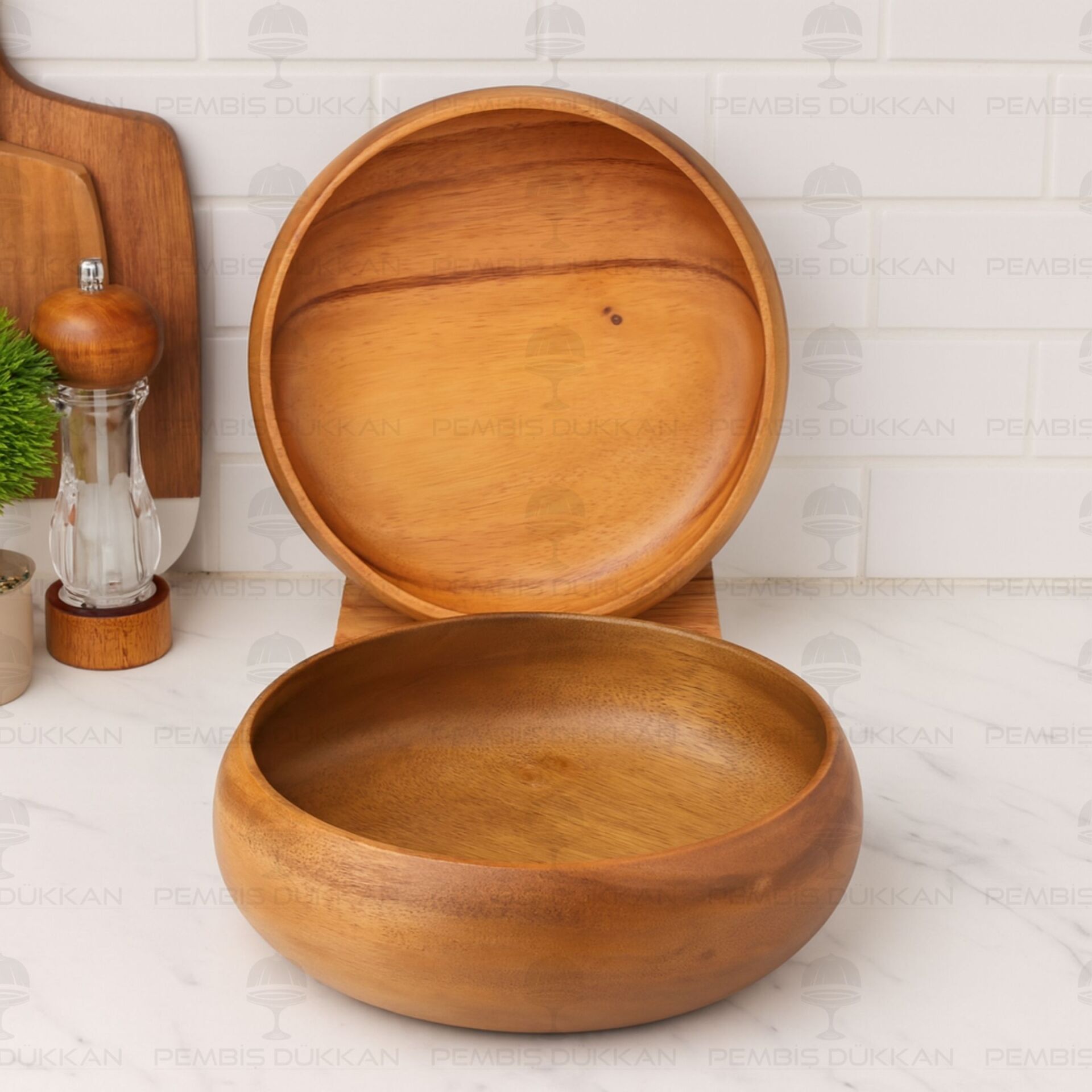 1 ADET FİLİPİN AKASYASI BOMBELİ DERİN BÜYÜK SALATA SERVİS & MEYVELİK KASE (AKS116)