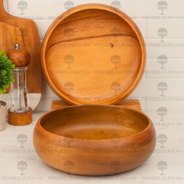 1 ADET FİLİPİN AKASYA YUVARLAK BOMBELİ BÜYÜK KASE AKS116