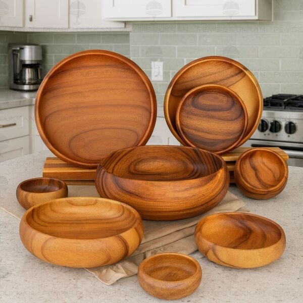 1 ADET FİLİPİN AKASYASI BOMBELİ DERİN BÜYÜK SALATA SERVİS & MEYVELİK KASE (AKS116)