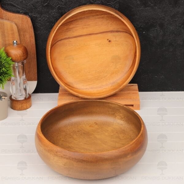 1 ADET FİLİPİN AKASYASI BOMBELİ DERİN BÜYÜK SALATA SERVİS & MEYVELİK KASE (AKS116)