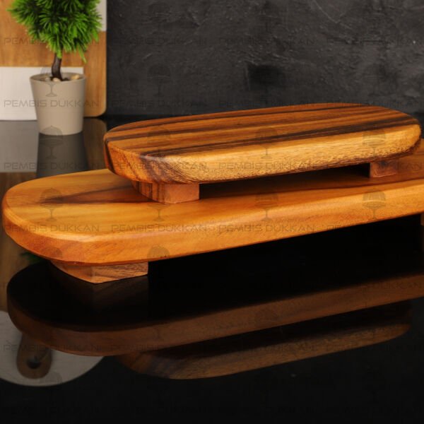 1 ADET FİLİPİN AKASYA OVAL AYAKLI SUNUMLUK BÜYÜK AKS141